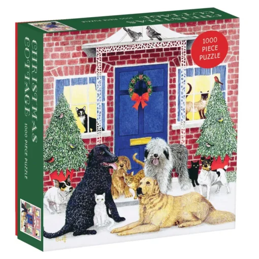 Puzzle Christmas Cottage Square