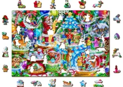 Puzzle Christmas Snowballs 505 wooden