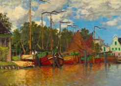 Puzzle Claude Monet - Boats at Zaandam, 1871