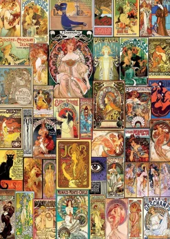 Puzzle Collage Art Nouveau