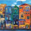 Puzzle Color Town panorama