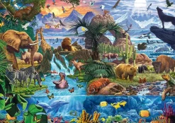 Puzzle Colorful animal kingdom