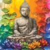 Puzzle Colorful Buddha