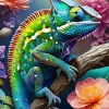 Puzzle Colorful Chameleon