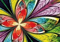Puzzle Colorful Flower