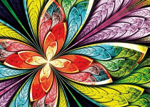 Puzzle Colorful Flower
