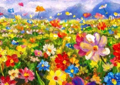 Puzzle Colorful Flower Meadow