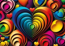 Puzzle Colorful Heart