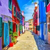 Puzzle Colorful Houses: Burano