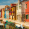 Puzzle Colorful houses of Burano island