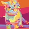 Puzzle Colorful Kitty