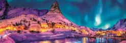 Puzzle Colorful night over Lofoten Islands