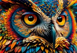 Puzzle Colorful Owl