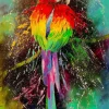 Puzzle Colorful Parrot