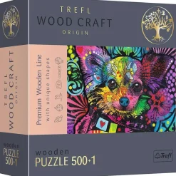 Puzzle Colorful wooden puppy