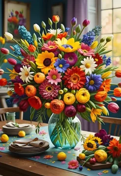 Puzzle Colourful Bouquet