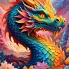 Puzzle Colourful Dragon