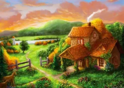 Puzzle Cottage at Dusk