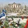 Puzzle Country House Birds