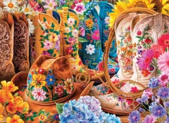 Puzzle Cowgirl Boots