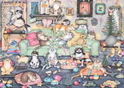 Puzzle Crazy Cats Christmas Crackers