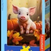 Puzzle Cute Fall Piglet