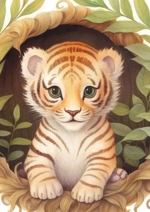 Puzzle Cute Tiger