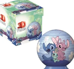 Puzzle 3D puzzleball Disney Stitch: Stich & Angel