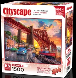 Puzzle Davison: Forth Bridge At Sunset