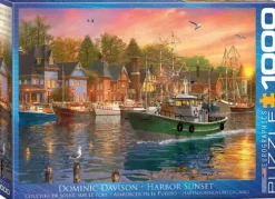 Puzzle Davison: Harbor sunset