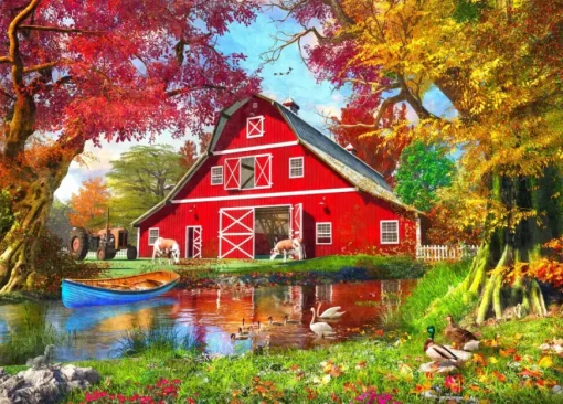 Puzzle Davison: Sunny Autumn At The Barn