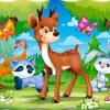 Puzzle Deer with friends II