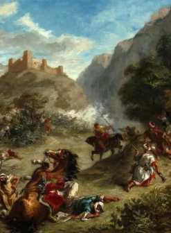 Puzzle Delacroix Eugène: Arabs Skirmishing in the Mountains, 1863