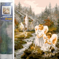 Puzzle Diamant painting: Angels 30x40 cm