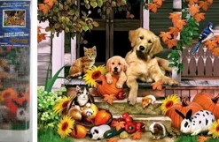 Puzzle Diamant painting: Autumn fun 30x40cm
