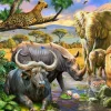 Puzzle Diamant painting: Animal kingdom 30x40cm