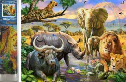 Puzzle Diamant painting: Animal kingdom 30x40cm