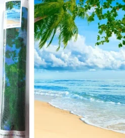 Puzzle Diamant painting: Beach 80x40 cm