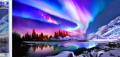 Puzzle Diamant painting: Colorful night 80x40cm