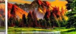 Puzzle Diamant painting: Country 80x40 cm