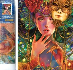 Puzzle Diamant painting: Carneval mask 30x40cm