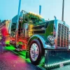 Puzzle Diamant painting: Colorful truck 30x40cm