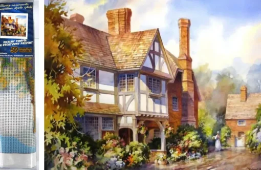 Puzzle Diamant painting: Country villa 30x40cm