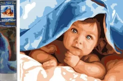 Puzzle Diamant painting: Cute toddler 30x40cm