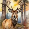 Puzzle Diamant painting: Deer 30x40 cm