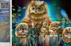Puzzle Diamant painting: Forest guards 30x40cm