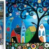 Puzzle Diamant painting: Fairy tale city 30x30 7D