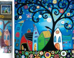 Puzzle Diamant painting: Fairy tale city 30x30 7D