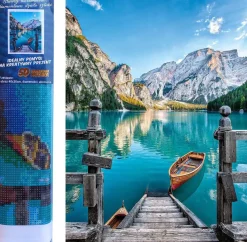 Puzzle Diamant painting: Mountain lake 30x40cm