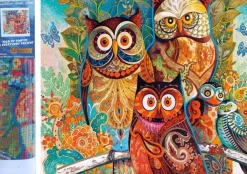 Puzzle Diamant painting: Owls 30x40cm